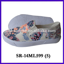 2014 new style fabric flat women casual shoes